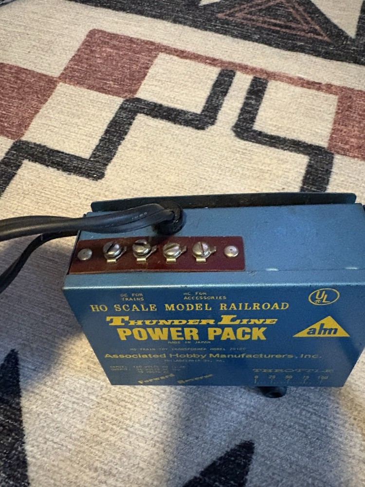 AHM Thunder Line Power Pack Ho Scale Model 70100 For Model Trains