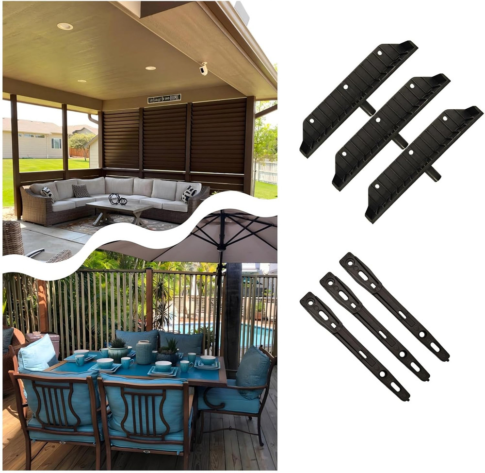 Louver Hardware System for Blinds and Shutters, Sunblind System Brackets, Louver