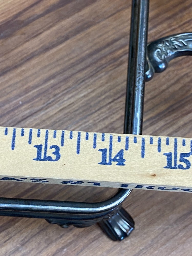 VTG Silver Plated Footed Rectangular Casserole Dish Holder Food Warmer Oneida