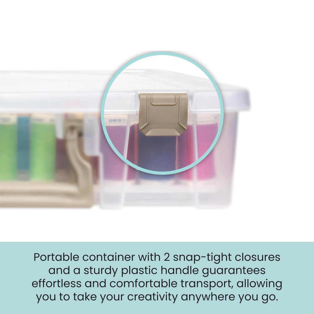 Super Satchel Thread Box - Versatile Thread Storage for Sewing, Embroidery, a...