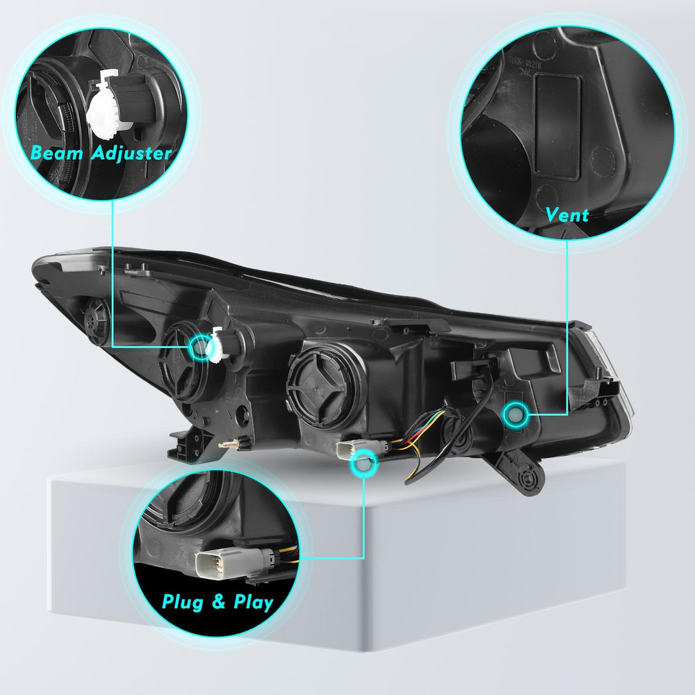 Fits for 2017-2022 Chevy Trax Headlight Assembly Non-Projector Type Replacement
