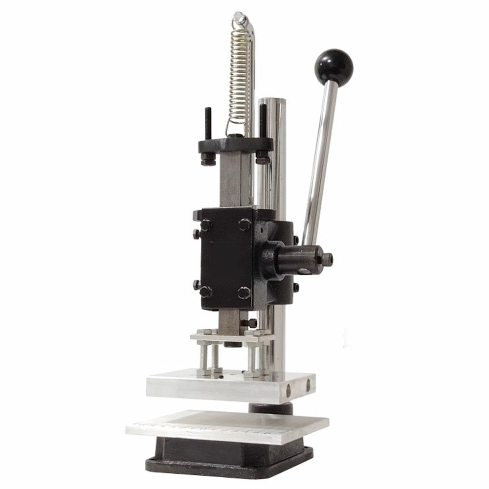Manual Stamping Machine Puncher Tabletop Plate Punching Machine Adjustable