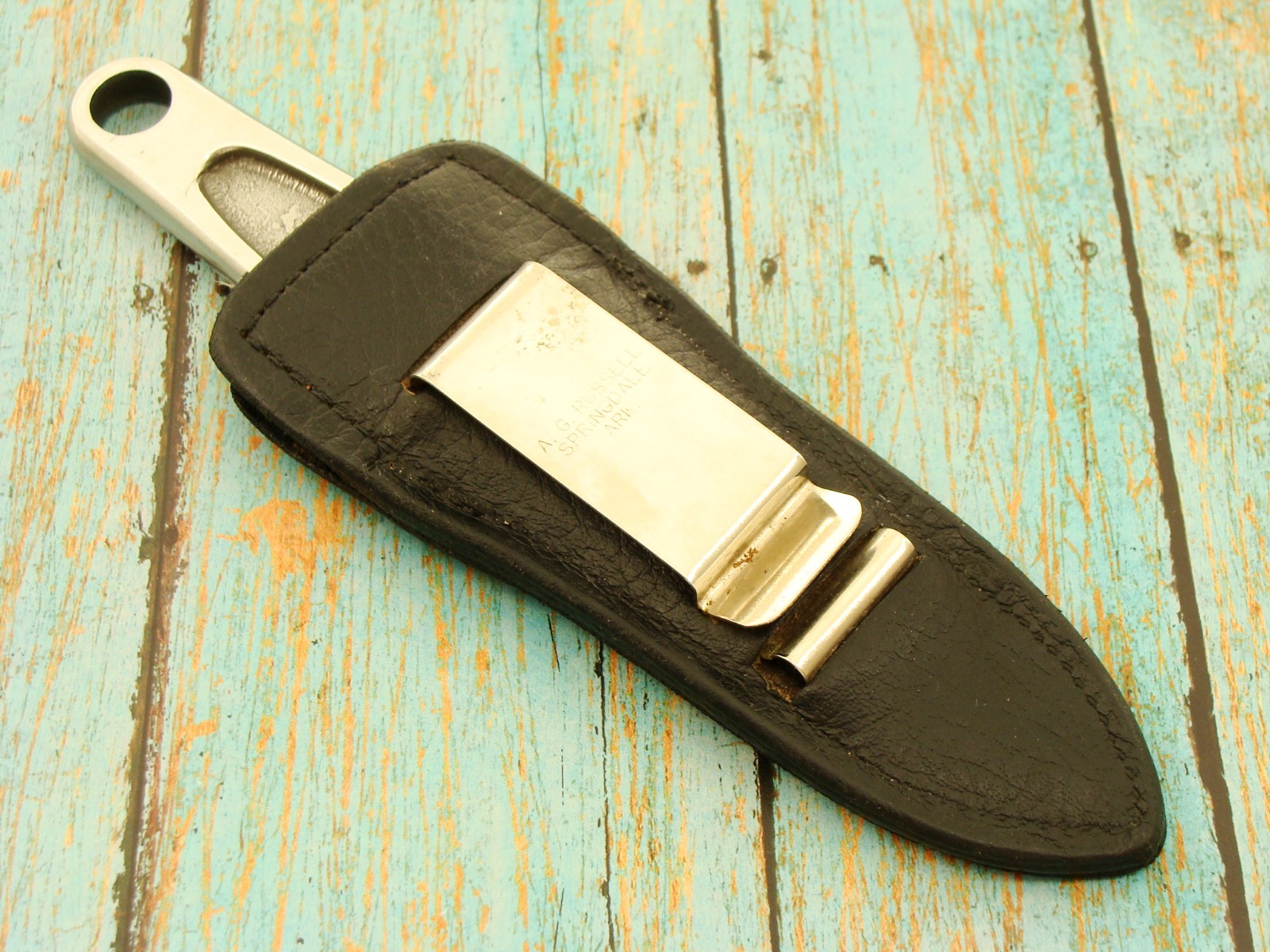 ORIGINAL 1977 A G RUSSELL GERMANY STING DAGGER SHEATH KNIFE VINTAGE KNIVES TOOLS