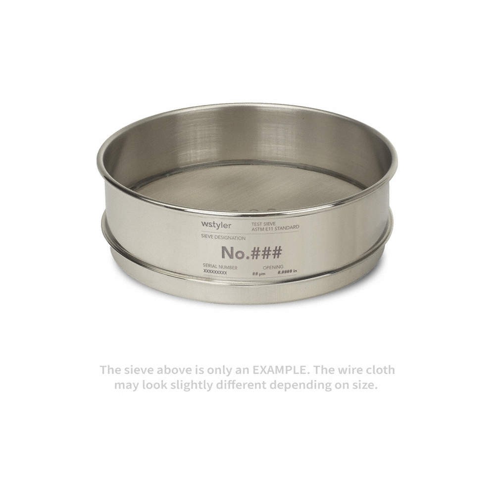 ADVANTECH 100SS8F Sieve, #100, S/S, 8 In, Full Ht 8TKA8