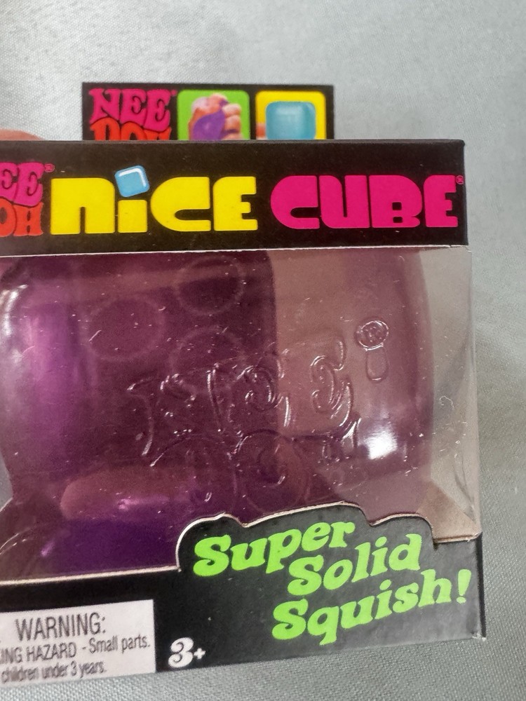 New Nee Doh Nice Cube Purple Super Solid Squish