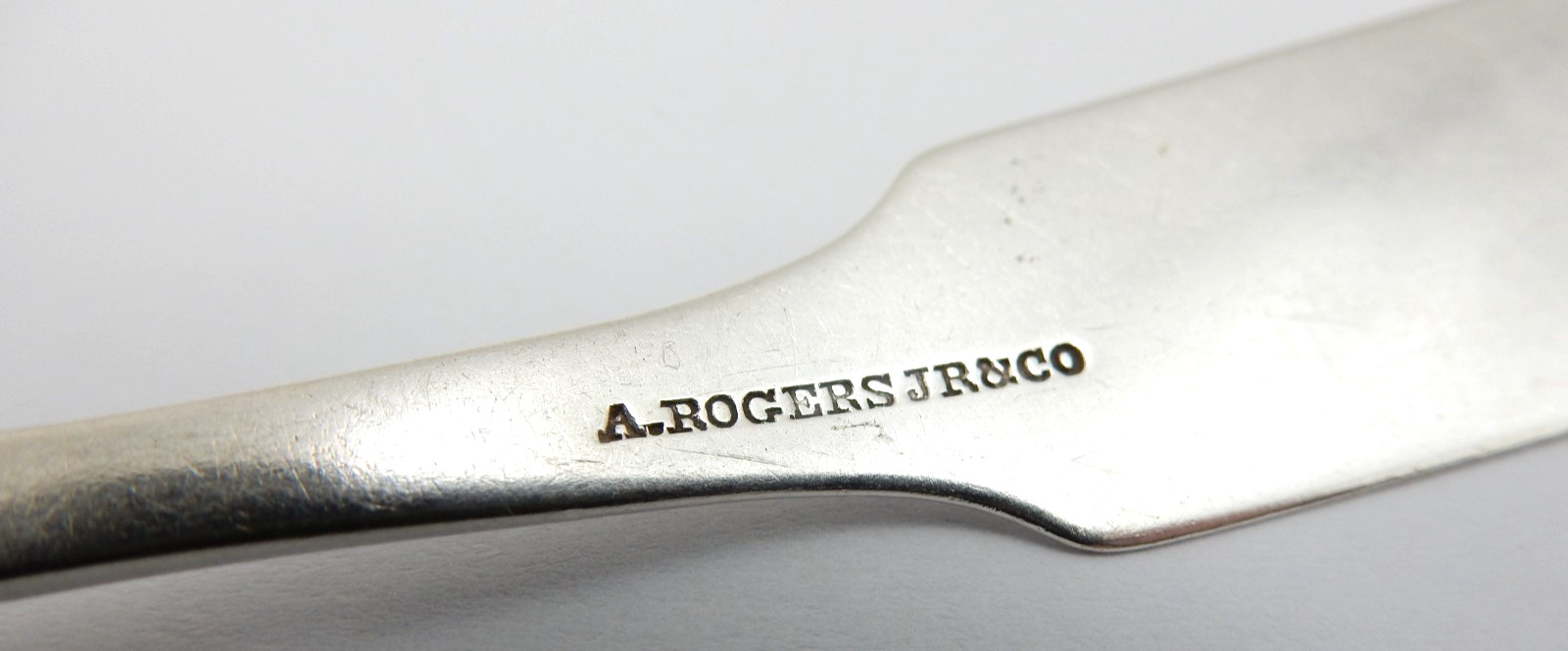 ANTIQUE SET OF THREE .900 COIN SILVER TEASPOONS W/MONO - 44.4 GRAMS TOTAL SCRAP