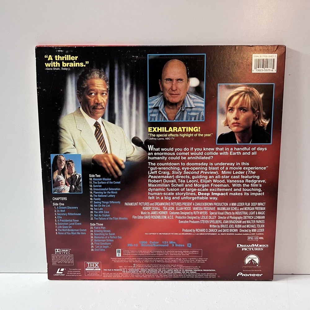 Deep Impact 2-Disc Widescreen Edition Laserdisc - Paramount