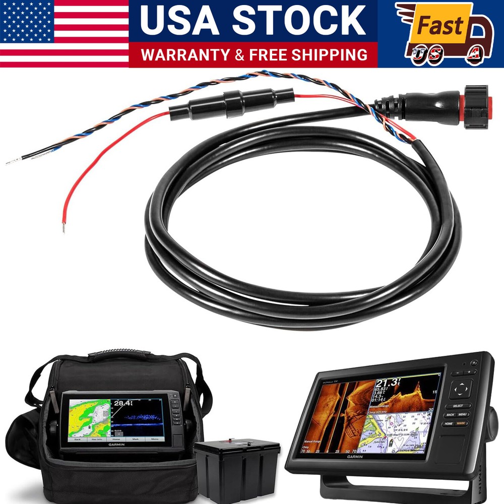 010-12445-00 Power/Data Cable Threaded 4-Pin for Garmin Transducers echoMAP