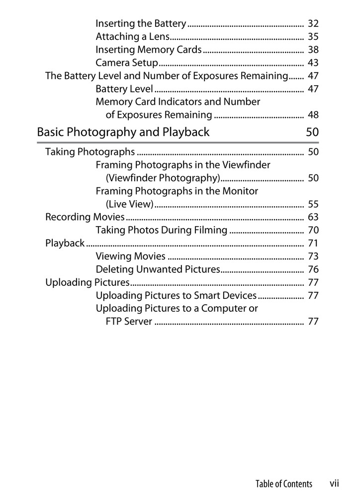 Nikon D6 — User Manual Owners Guide Reference — 312 Pg — Half Size 5.5x8.5