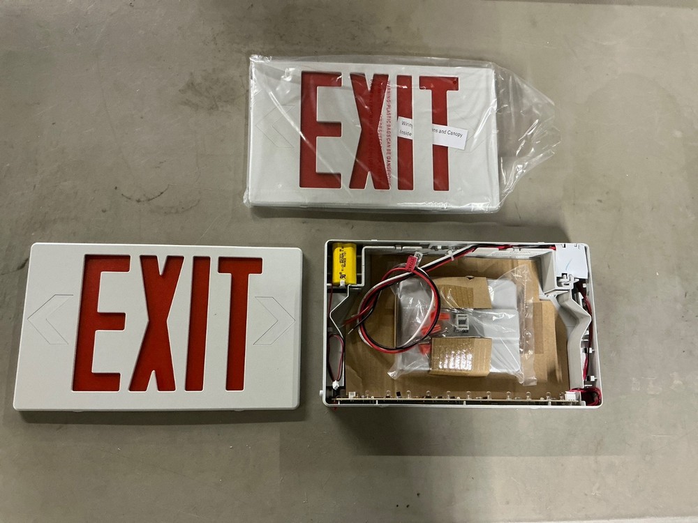 LED Exit Lighting Fixture- Universal Single Part#EZXTEU2RWEM