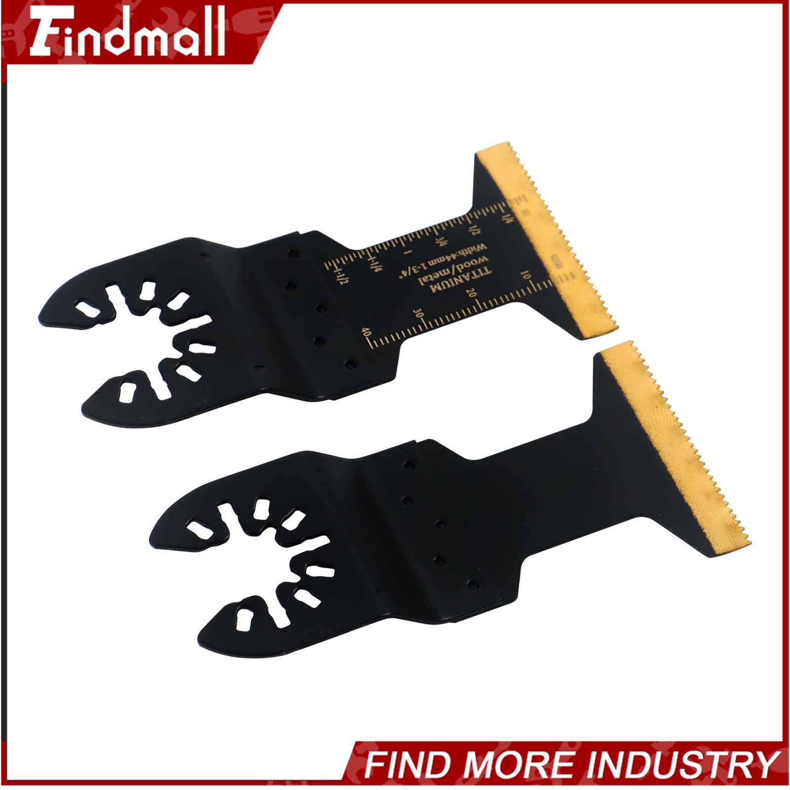 Findmall 20 PCS Titanium Oscillating Multi Tool Blades Kit for Metal & Wood