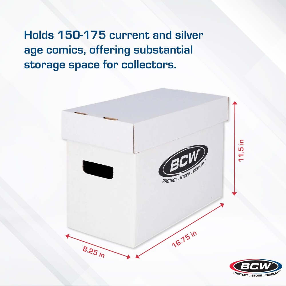 Bundle 10 BCW Short Cardboard Comic Book Storage Boxes box holds 150-175 comics