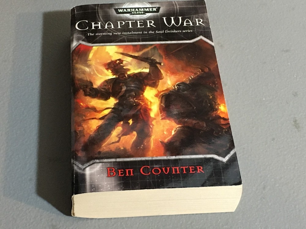 BOOK WARHAMMER CHAPTER WAR BEN COUNTER PAPERBACK USED