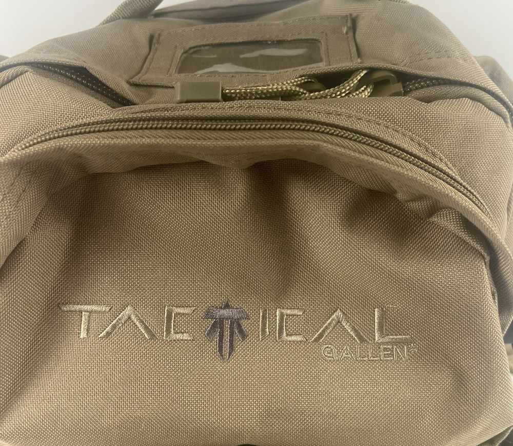 Allen Tactical Backpack Tan Hydration Compatible Adjustable Strap LE Military