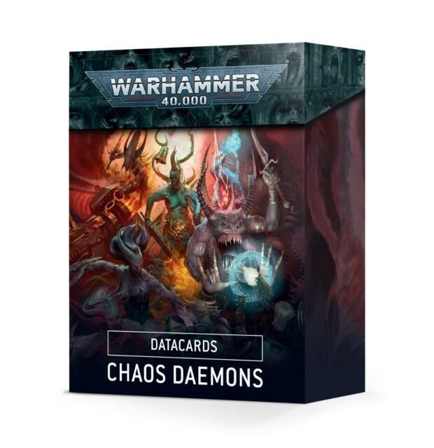 Warhammer 40K Datacards Chaos Daemons 9th Edition Games Workshop