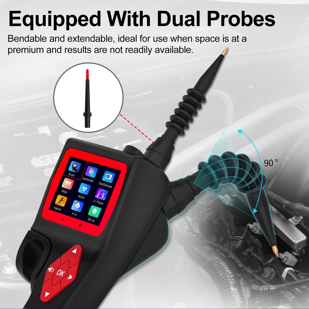 Smart Hook Car Power Tester Probe Kit Circuit Analyzer Multimeter Oscilloscope