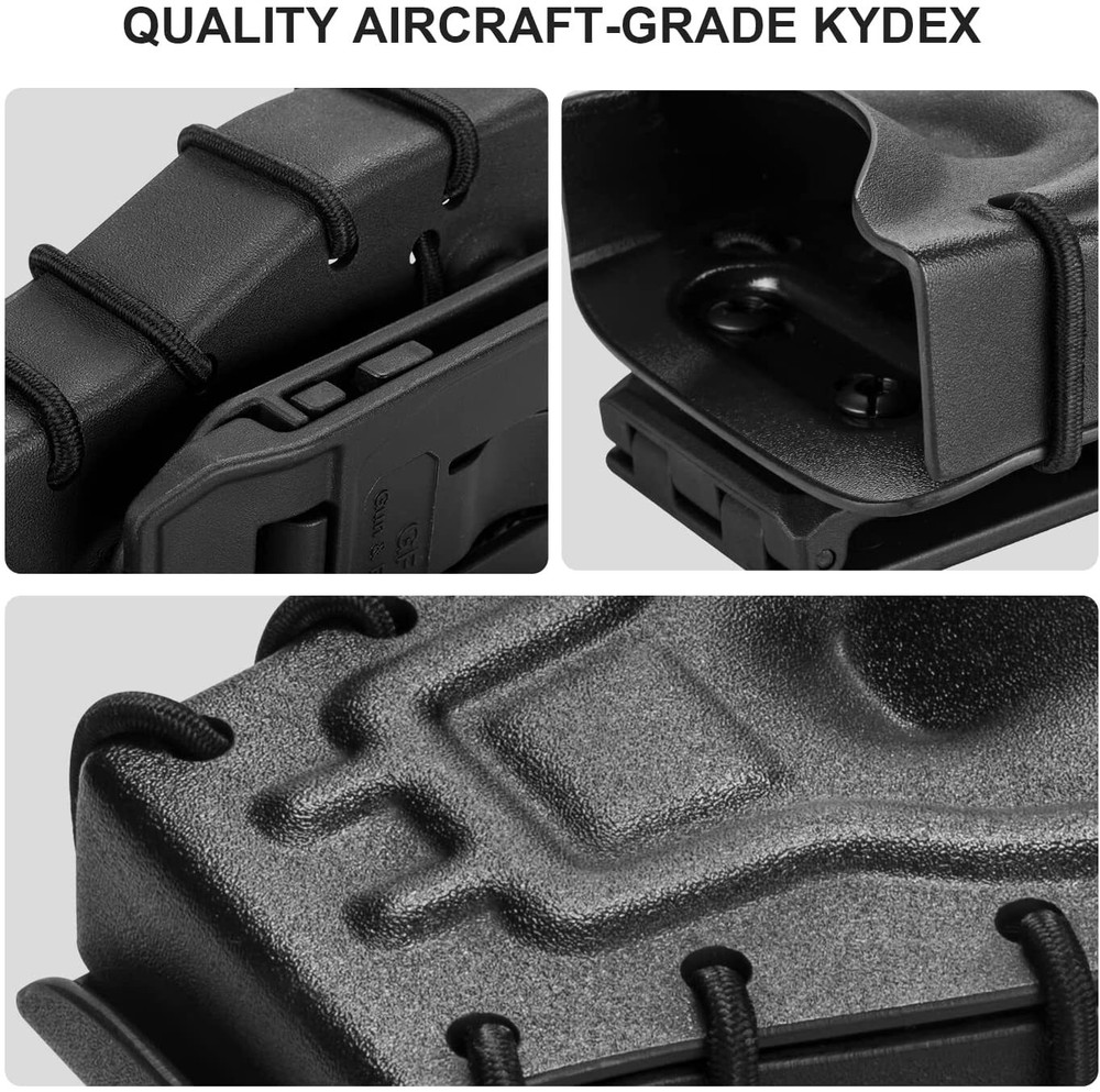 Kydex Duty Belt Handcuff Case Fit Asp/Hinged/Chain/Folding Rigid Handcuff
