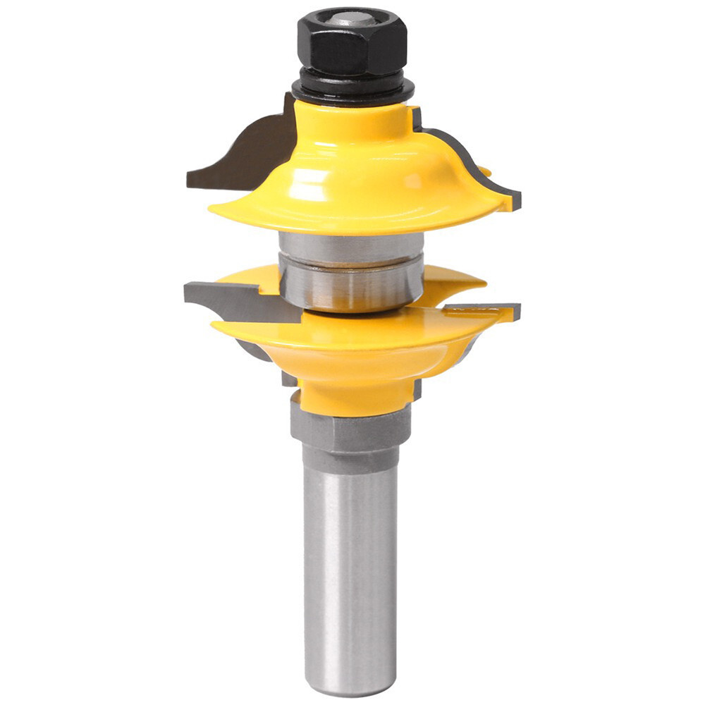 3 Bit Classical Extended Tenon Door Router Bit Set 1/2" Shank