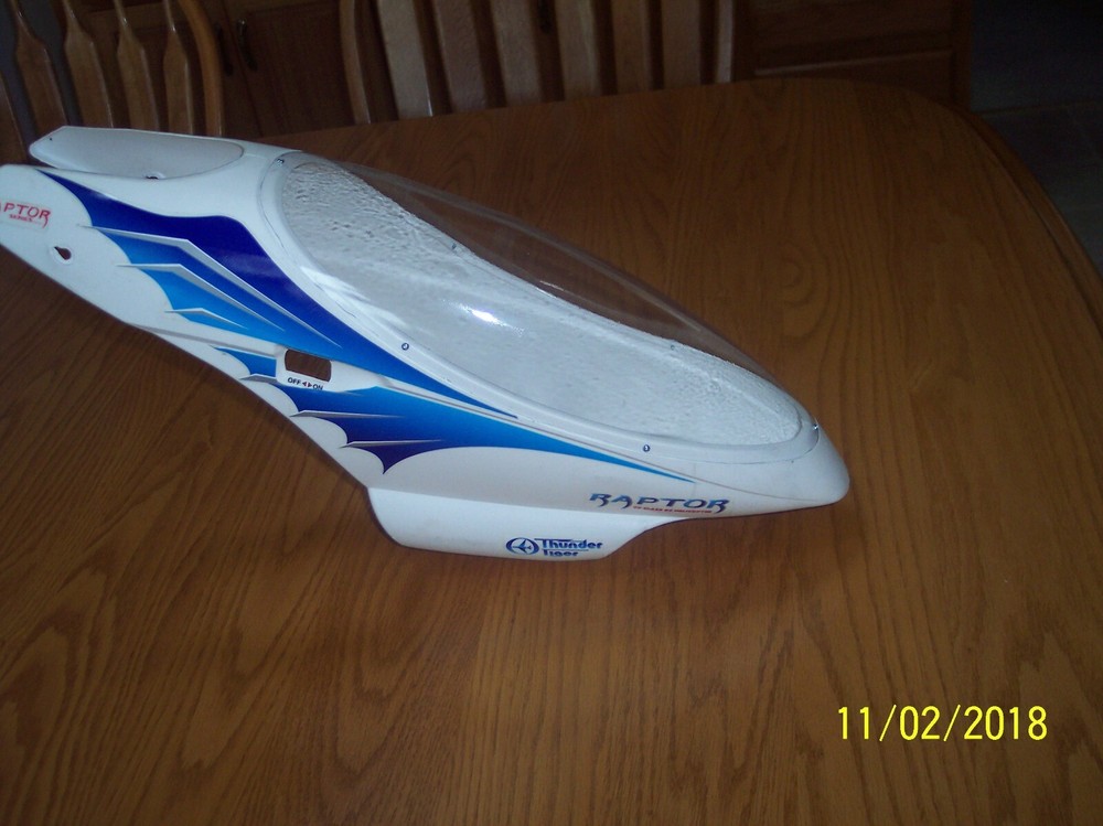 thunder tiger raptor 90 plexiglass windscreen substitute for PV0397