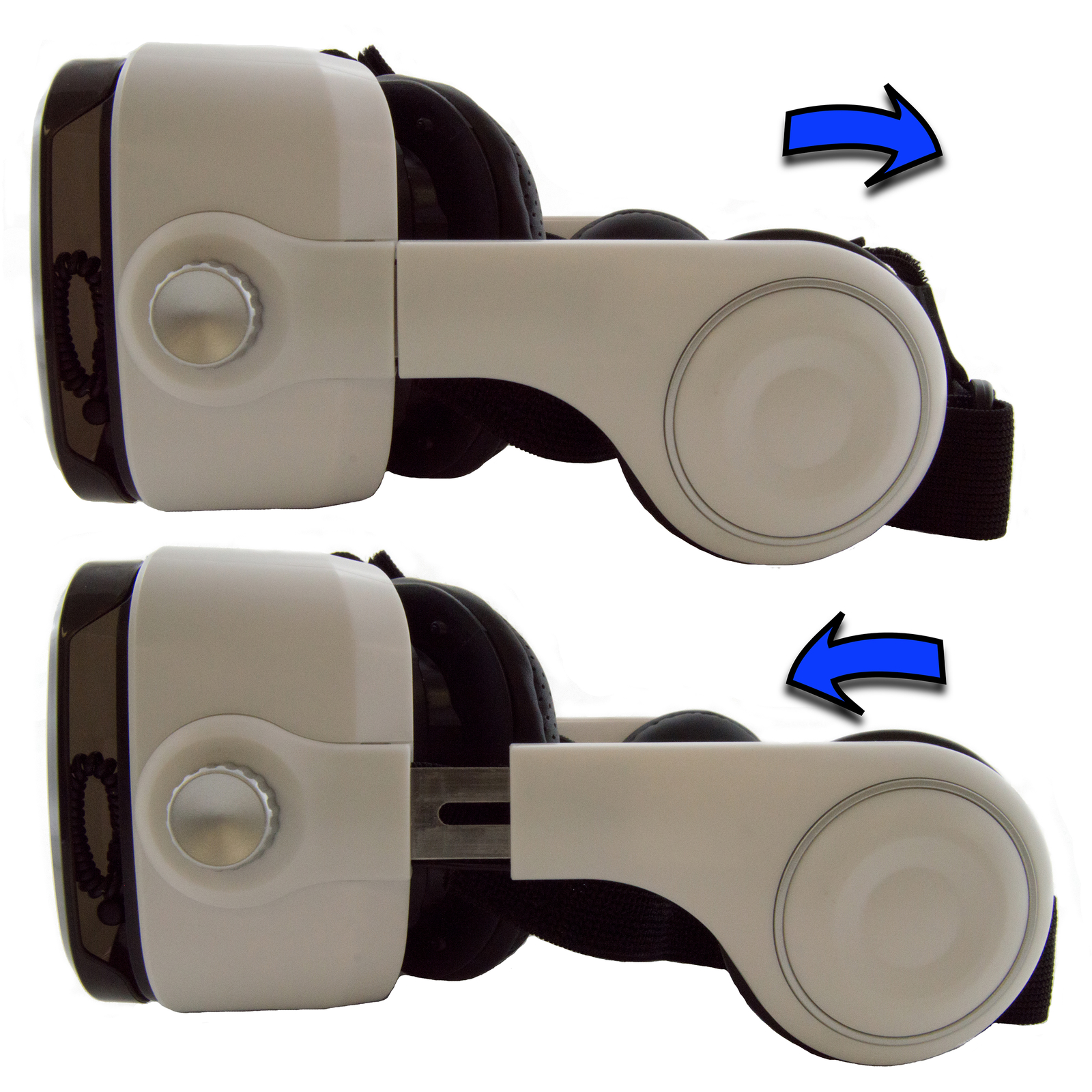 3D VR Headset with Stereo Headphones for all 4.7" to 6.2" Smartphones