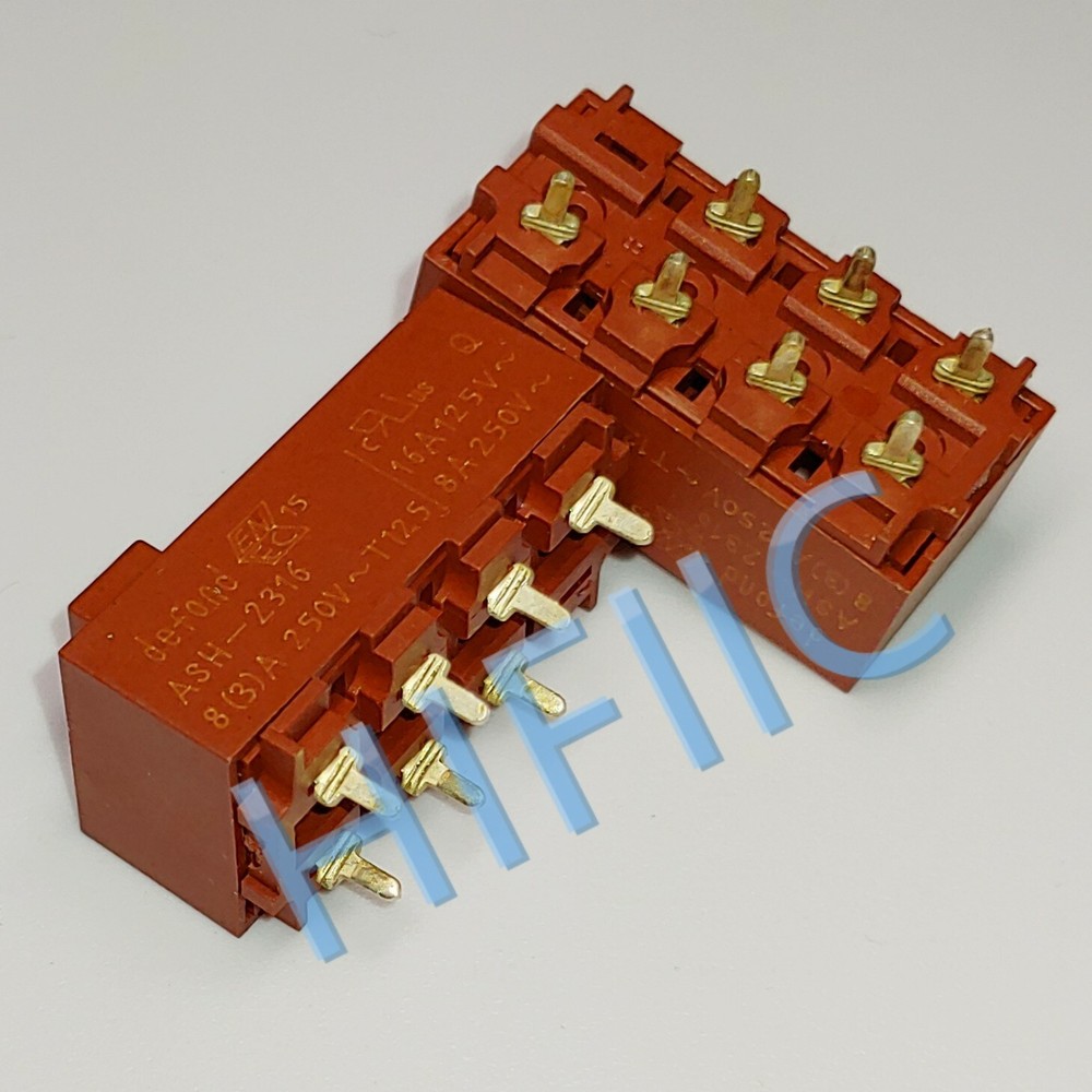 1PCS/5PCS DEFOND ASH-2316 16A 125VAC 8A 250VAC 7 Pins 3 Positions Slide Switch