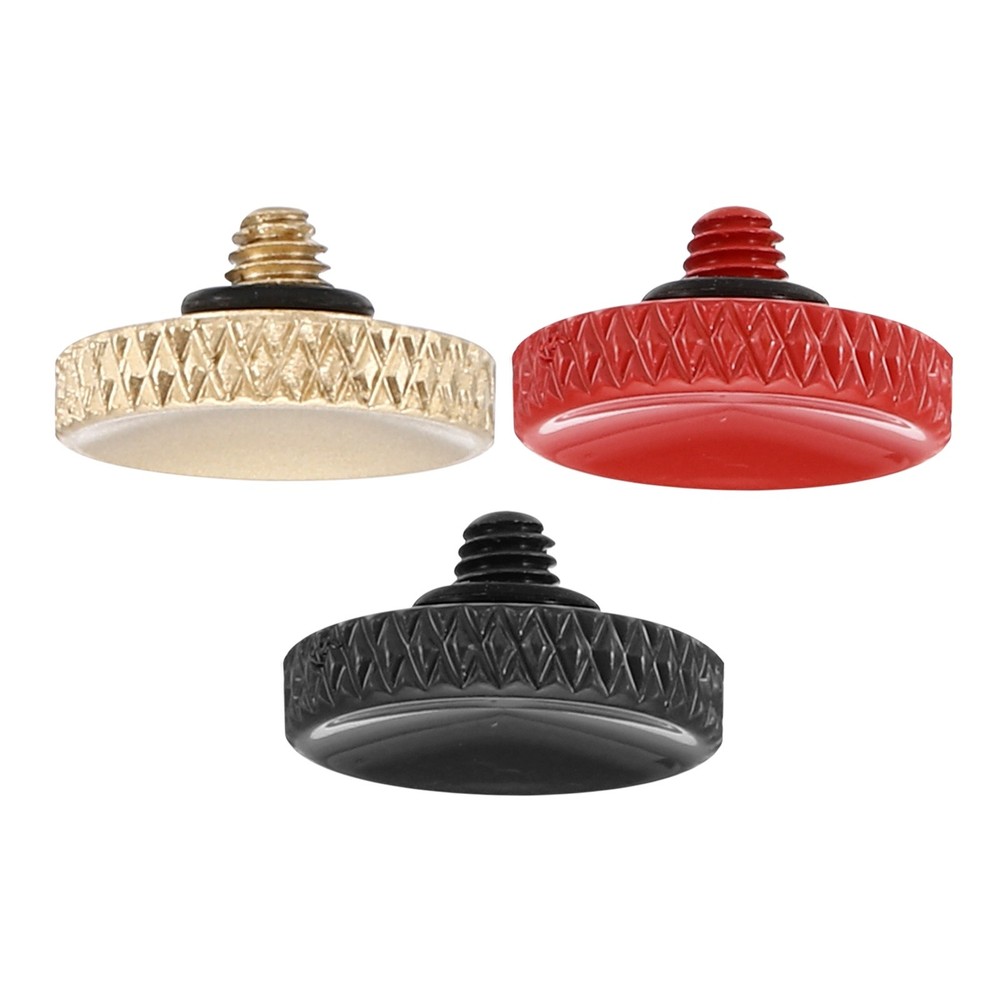 3 Pcs Red Matte Golden Black Camera Shutter Button Pure Copper Button for Camera