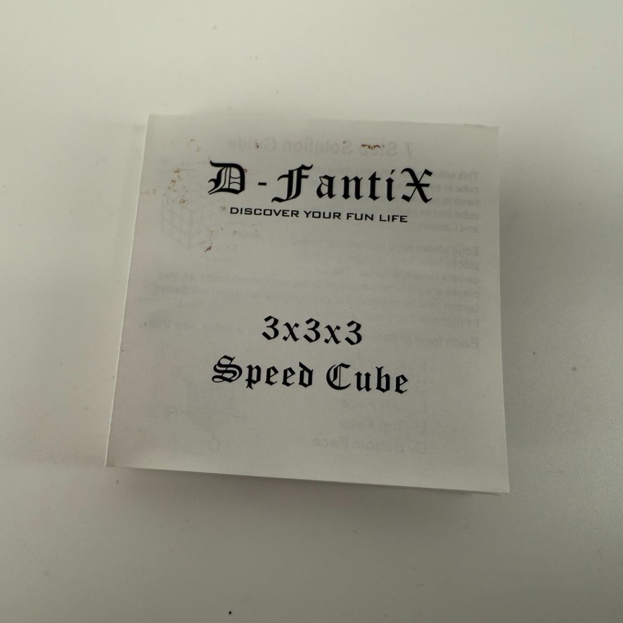 3-D-Fantix Cyclone Speed Cube Stickerless Magic Cube 3X3 Brainteaser