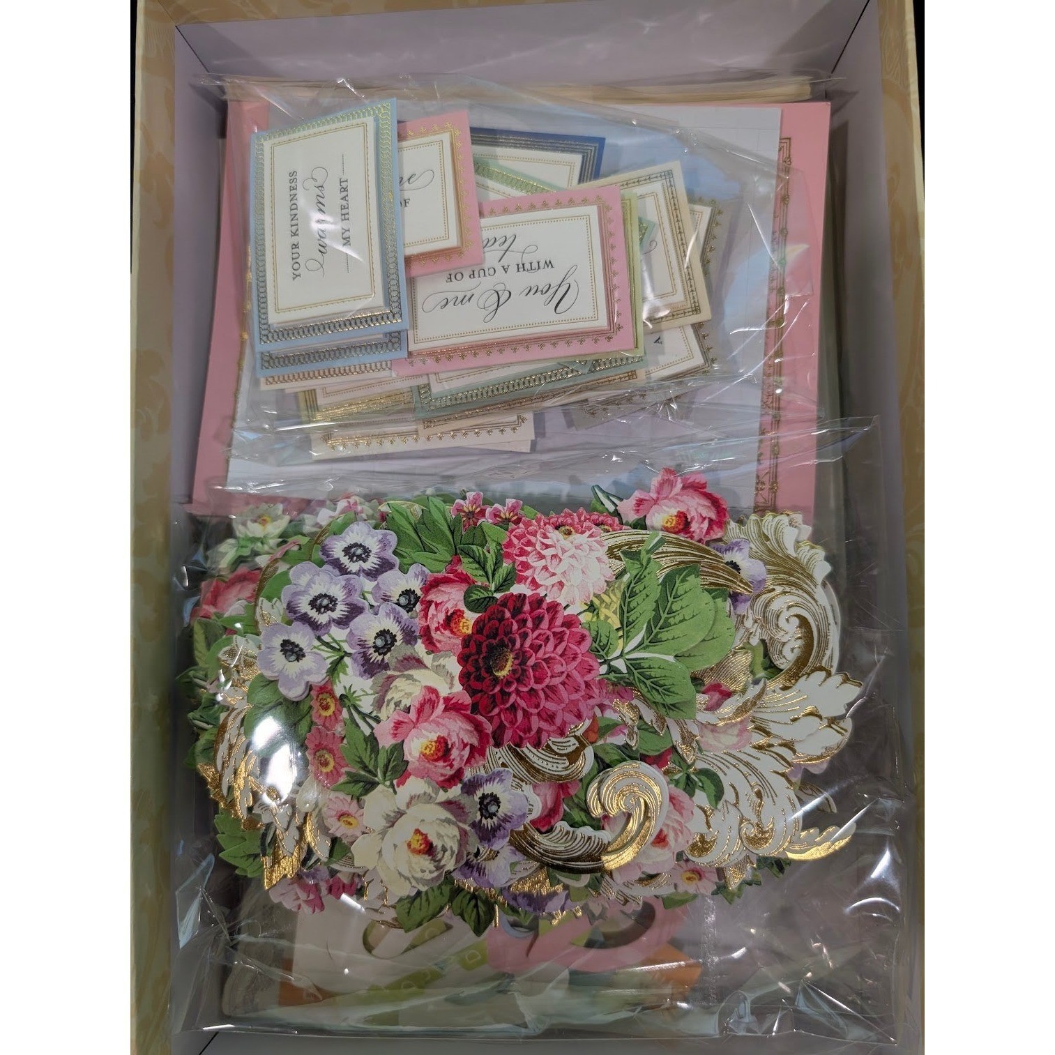 Anna Griffin TEA CUP Pop Up Card Making Kit - Makes 20 Cards *NEW* (#0295-0296)