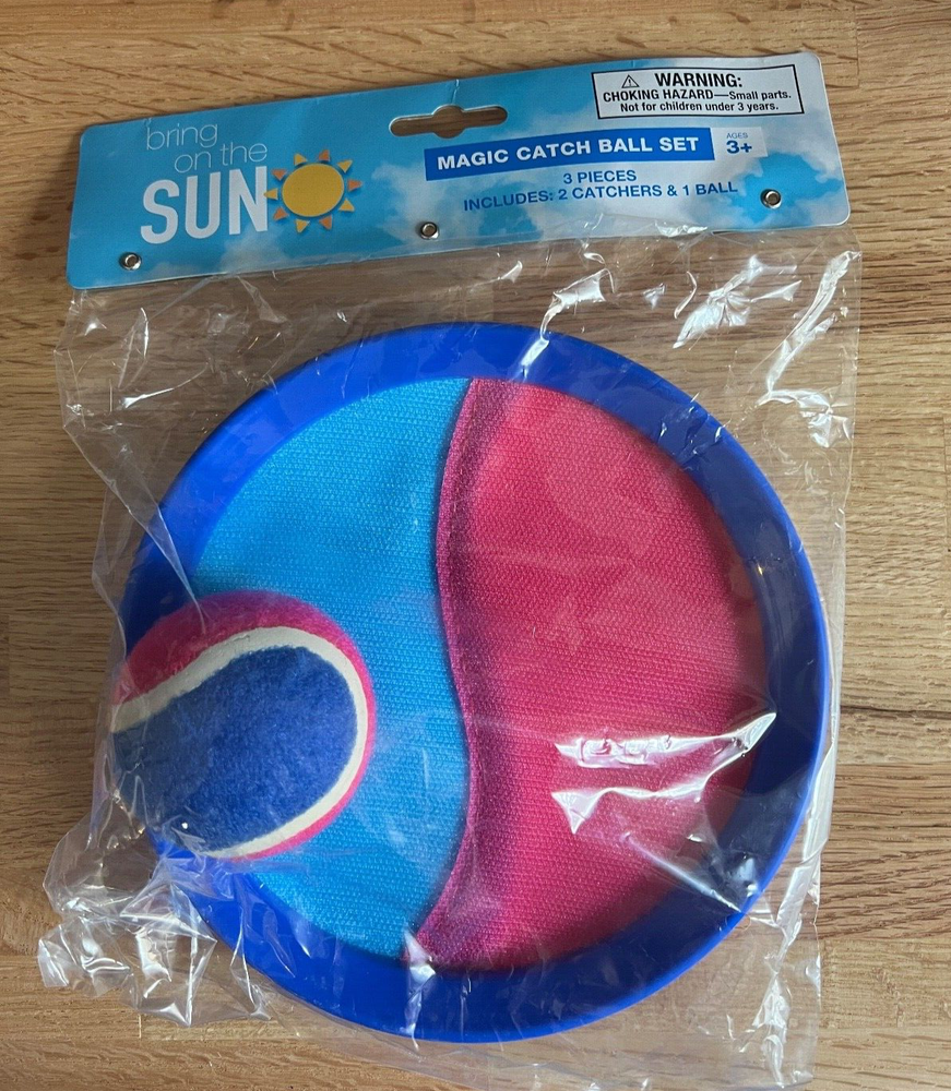 Bring on the Sun Magic Catch Ball Set - Pink/Blue NEW