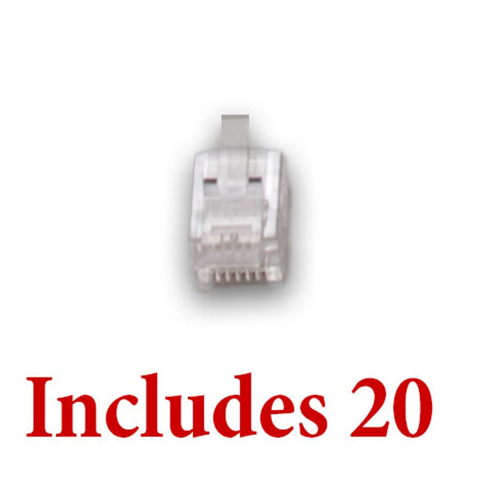 NEW Digitrax RJ12 Plugs-20 Pack