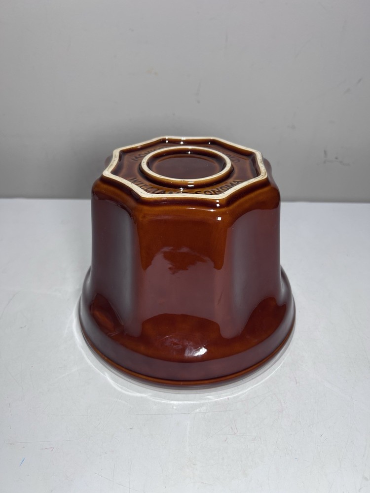Vintage Williams Sonoma Ceramic Monkey Bread Mold Brown
