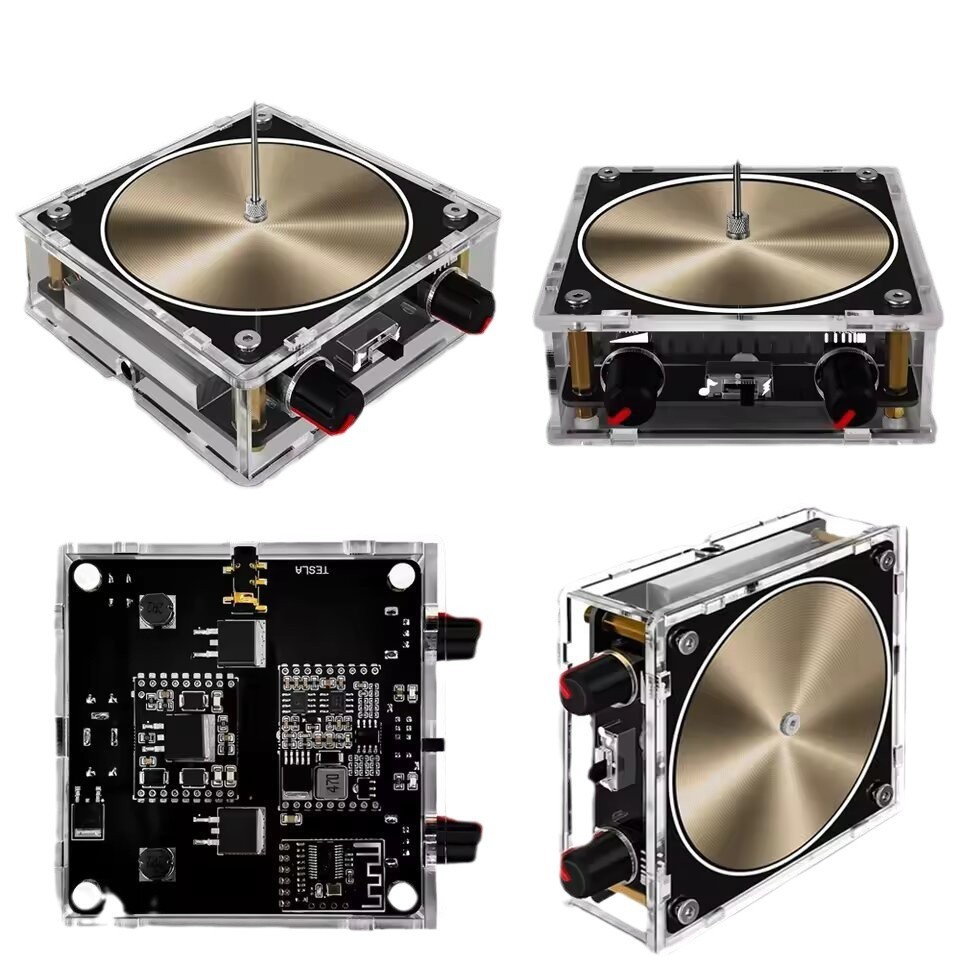 Mini Tesla Coil Musical Tesla Coil Built-In Bluetooth For Artificial Lightning