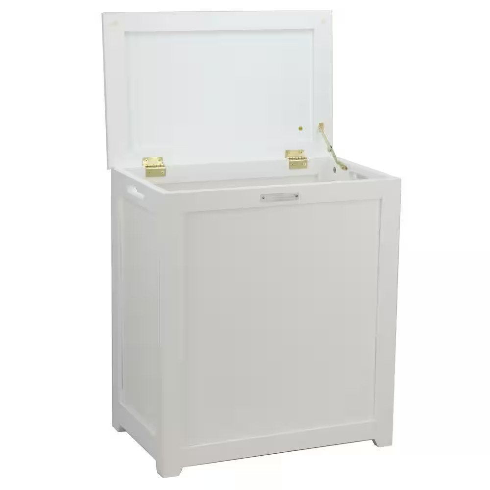 Storage Laundry Hamper in White