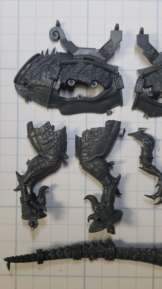 Warhammer Seraphon Bits Aggradon Lancer Mount Body Legs Saddle Set #19