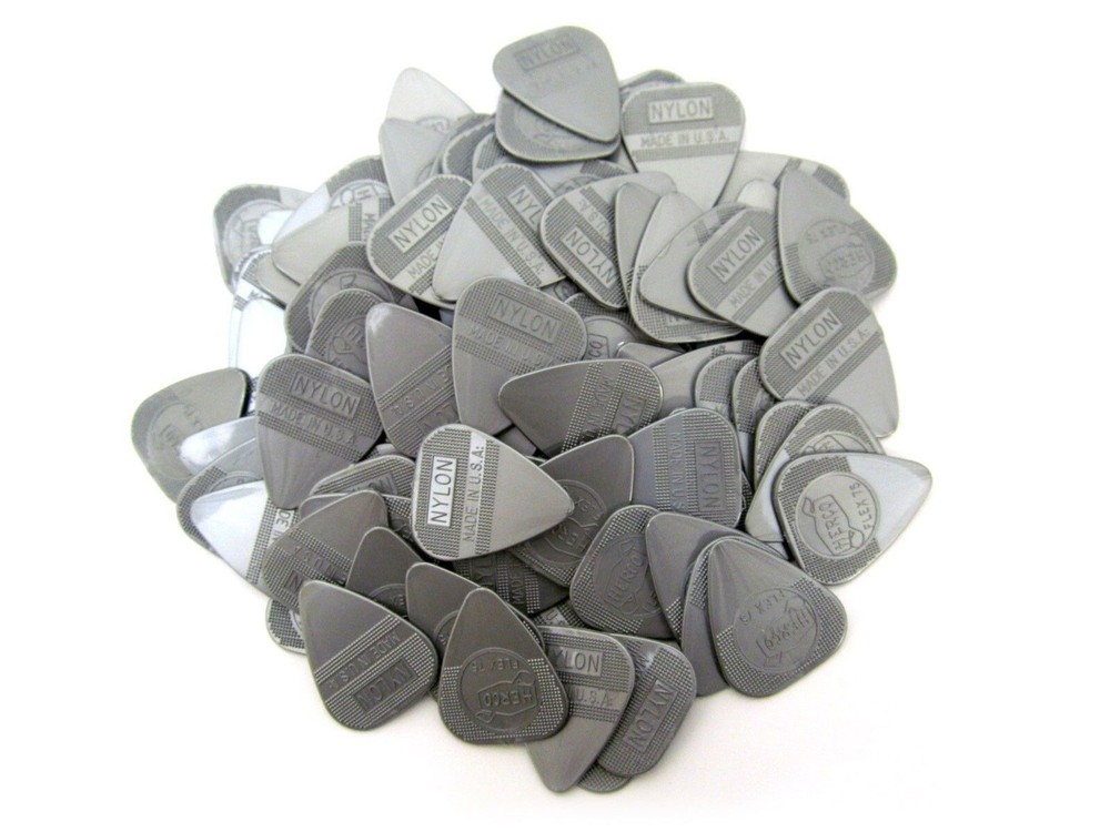 Herco Guitar Picks Nylon Flex Silver Flex 75 1.00mm Dunlop 100 Pack