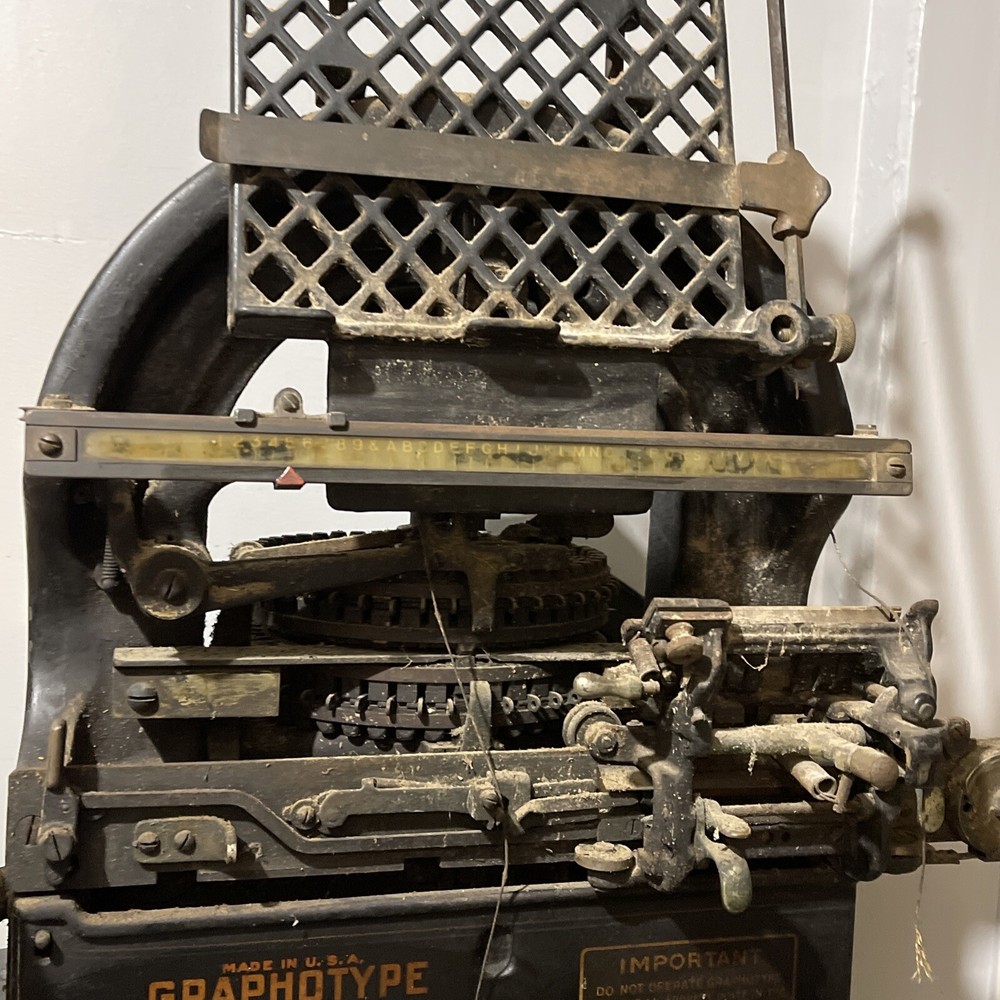 Pre-1929 Graphotype Addressograph Embossing and Printing Machine