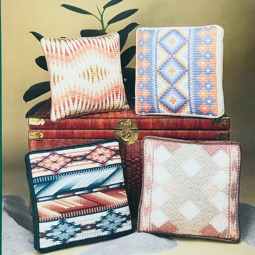 Bargello Native American Collection Vintage Needlepoint Pattern Booklet