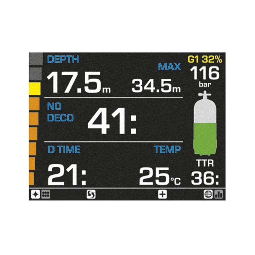 Mares Genius Wrist Computer with LED Transmitter