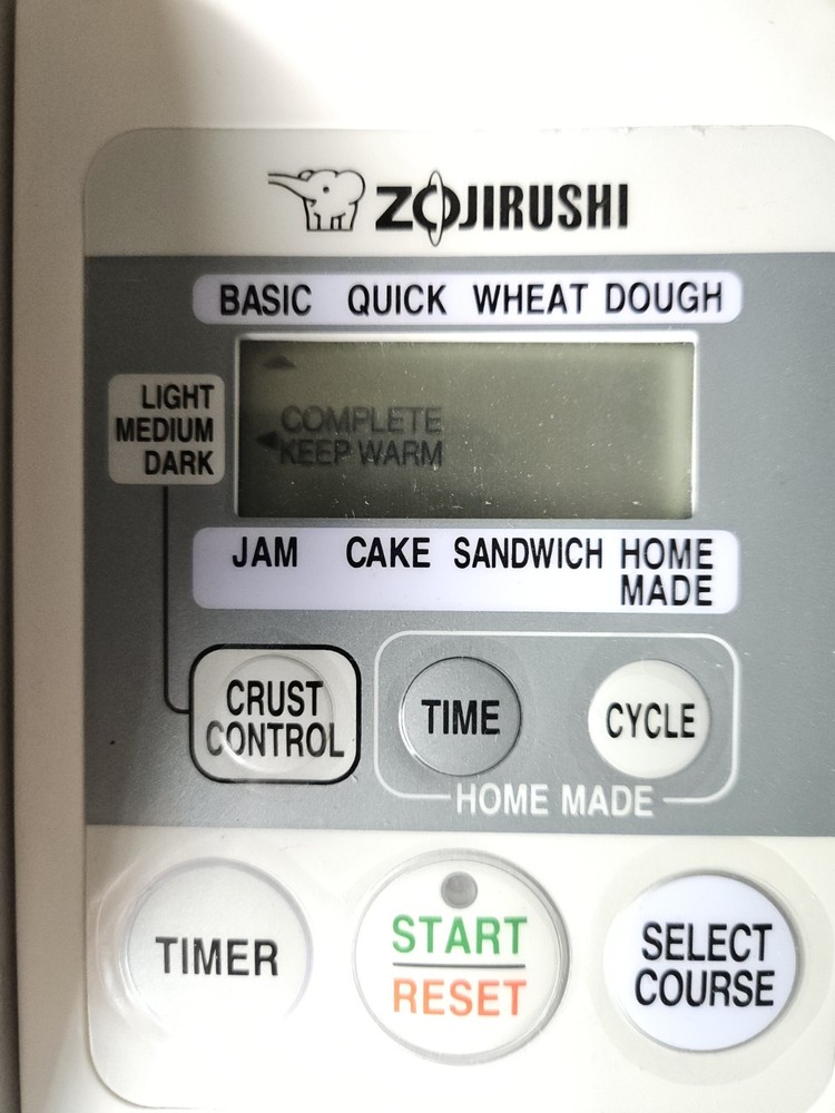 Zojirushi Home Bakery BBCC-V20 Bread Maker Machine 2lb Programmable Tested Works