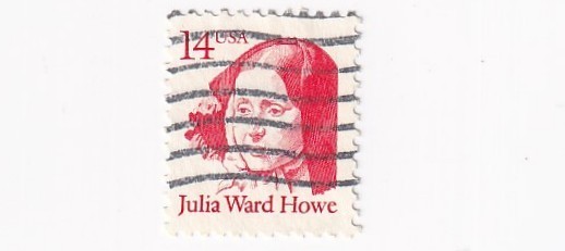 STAMP SCOTT 2176 "Author Julia W. Howe" 14 CENT 1987 USED WAVE CANCEL - B