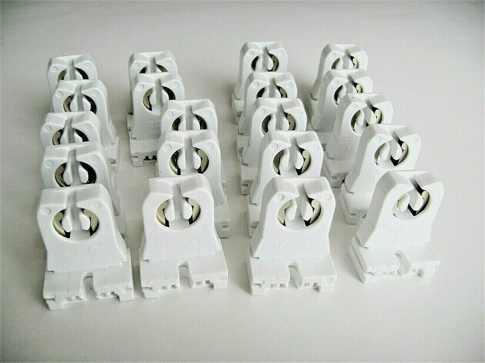 20x Leviton 13351 Non-Shunted Slide In T8 T12 Fluorescent Lamp Holder Socket