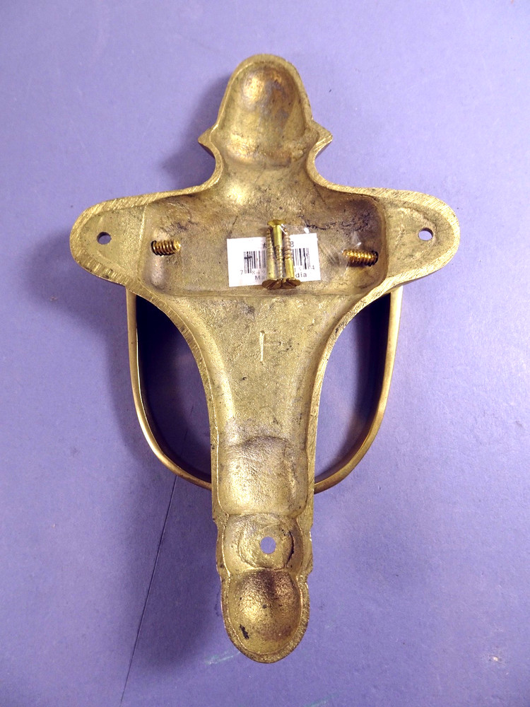 Solid Brass DOOR KNOCKER 7" Classic Design New w/Screws