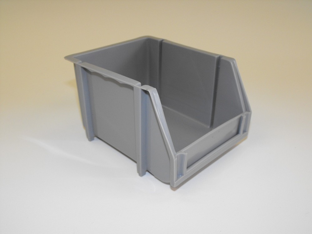 2 Replacement Grey Bins For Harbor Freight 20 Bin Wall Mount Stackable Storage