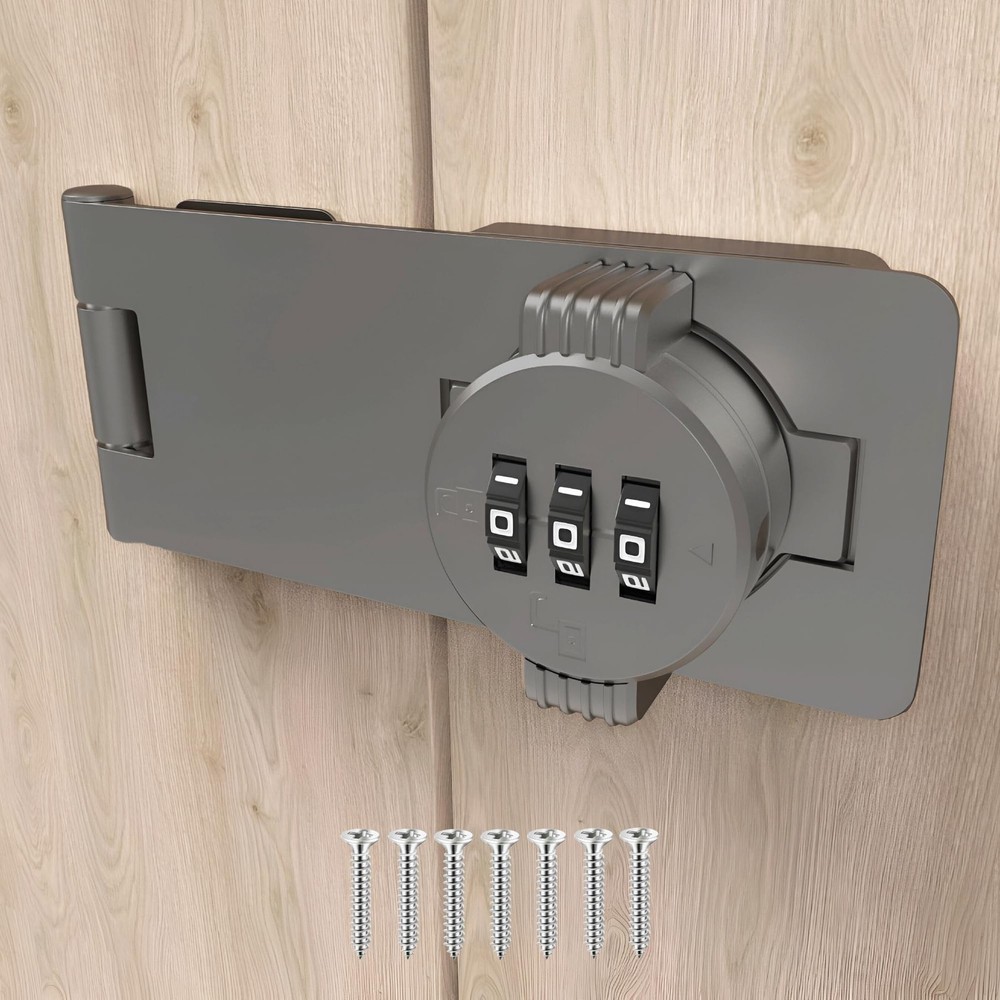 Keyless Combination Lock – 3-Digit Combination Lock for Cabinet Doors – Twist...