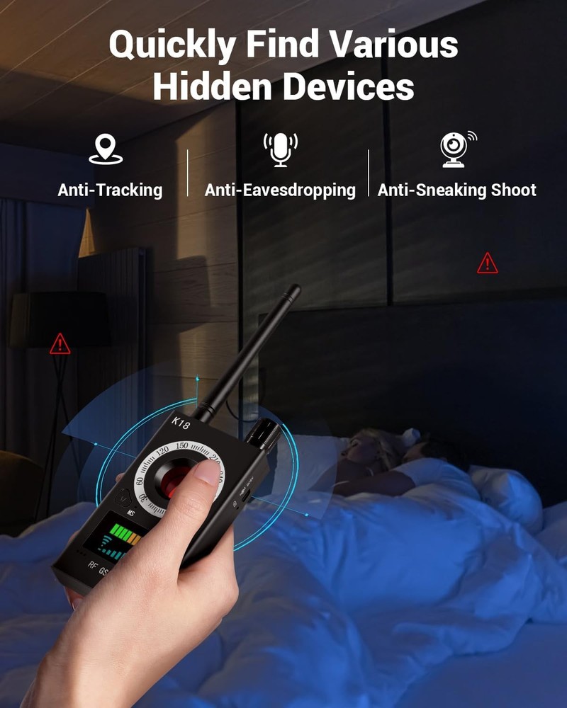 Hidden Camera Detectors, Anti Spy Finder, GPS Tracker Detector,...