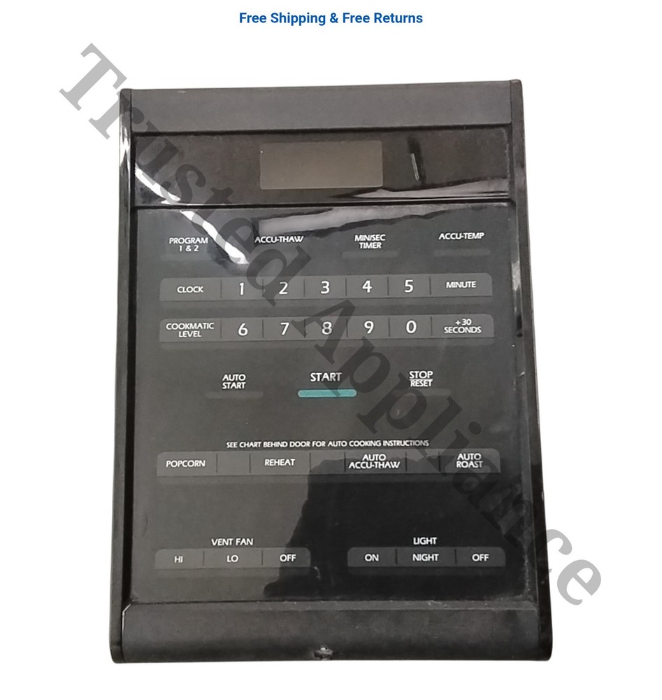 Microwave Control Panel Console 9407230128 Black