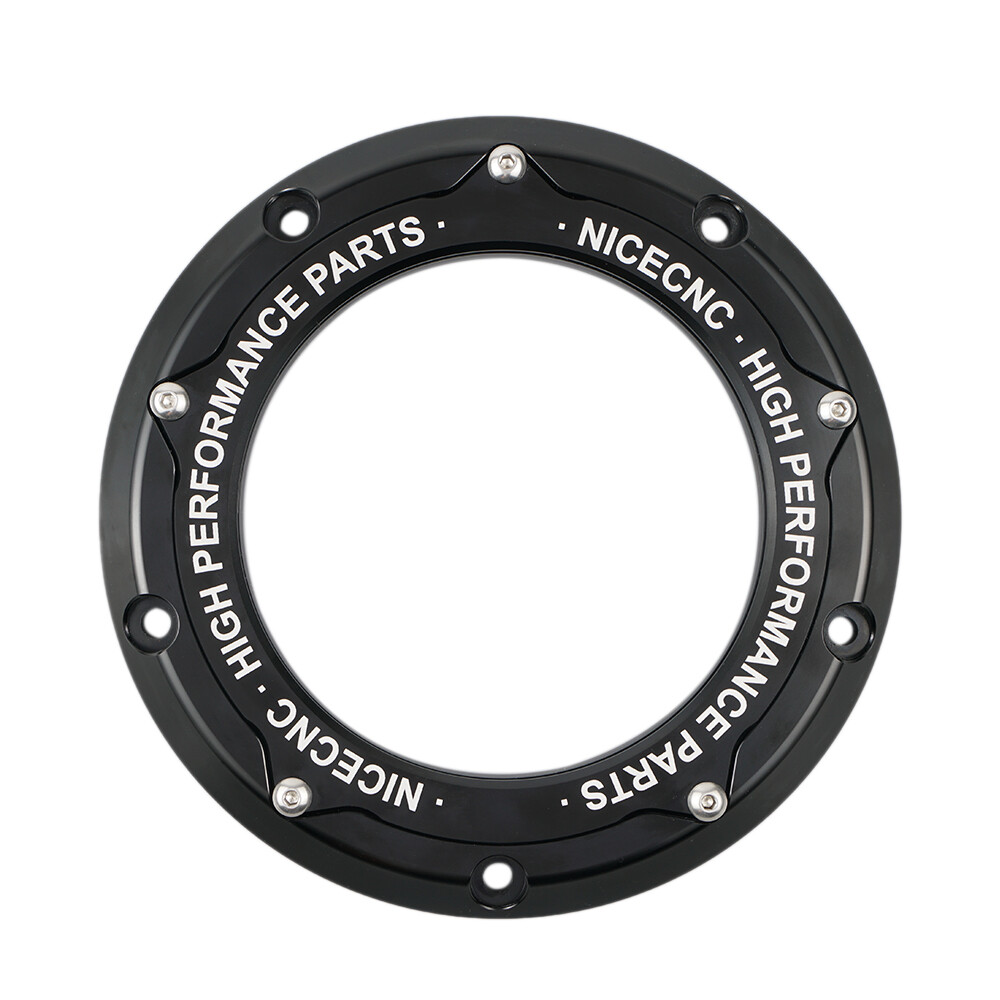 NICECNC Clear M8 Derby Cover For Harley Road King FLHR/Street Glide FLHX 16-22