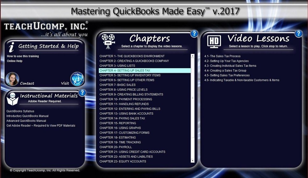 QUICKBOOKS PRO 2017 Training Tutorial DVD and Digital Course 185 Videos 9 Hours