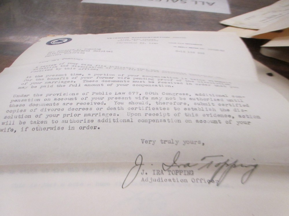 WWII Discharge Papers USMC Leather Case