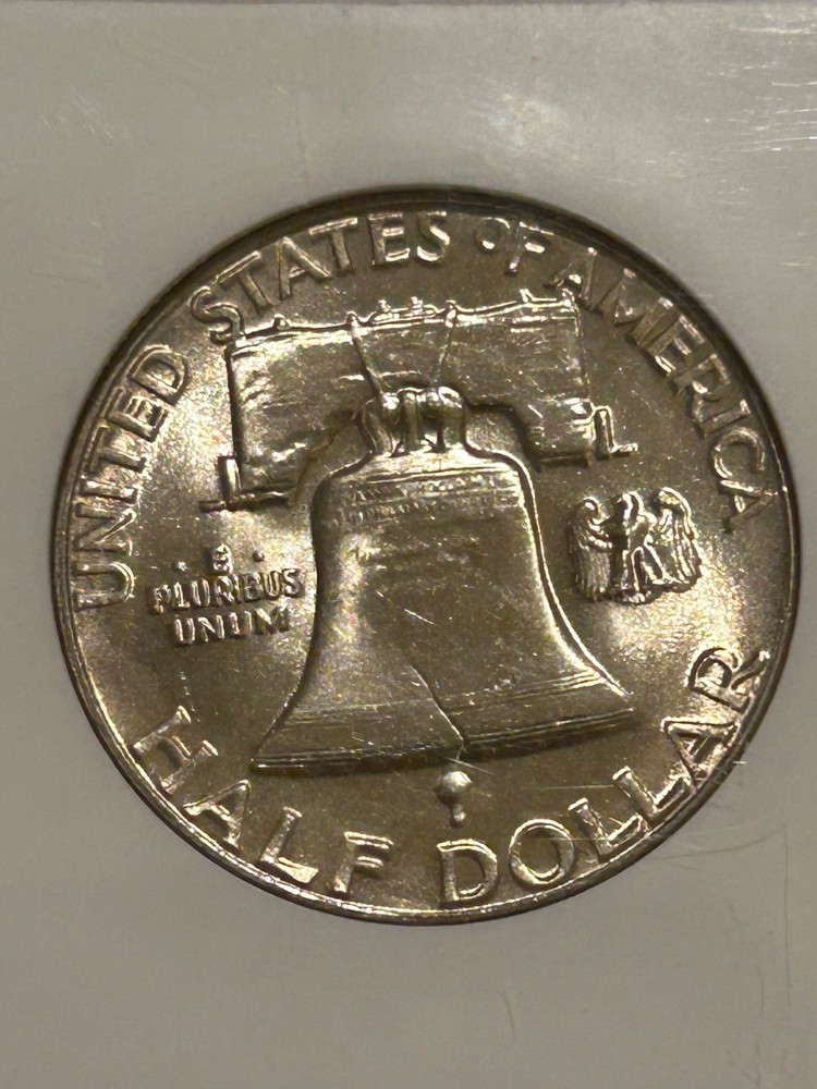 1960 P Franklin Silver Half Dollar NGC MS65